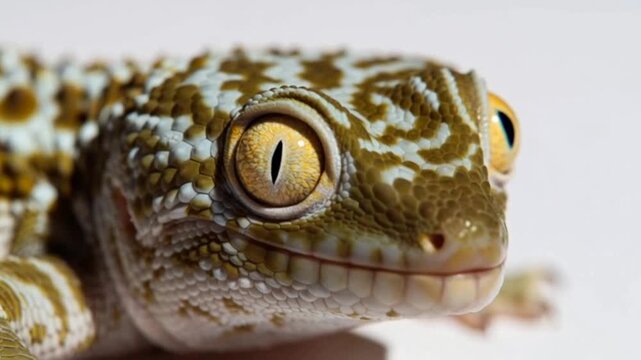 Tokay Gecko head macro wildlife video footage motion
