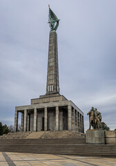 Slavin War Memorial Bratislava aerial view of monument and plaza