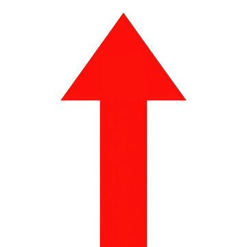 A large red arrow pointing upwards