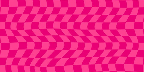 Abstract pink checkered background. Design for banner, greeting card, poster, cover, web, social media. © riski