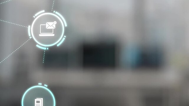 Concept design of managing online documents with cloud storage, digital file management, and secure sharing. Online documents improve workflow, online documents enhance security. Gist