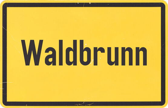 Ortsschild Waldbrunn