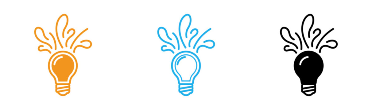 Colorful light bulb ideas