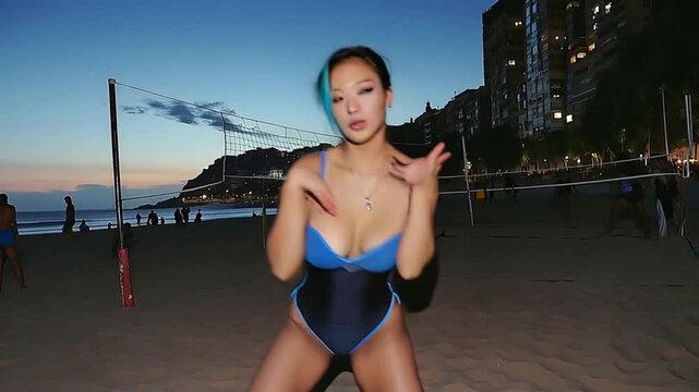 健康的な魅力を持つアジア人女性