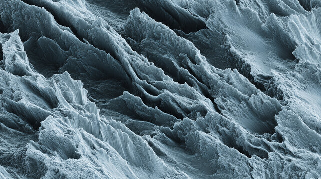Scanning Electron Micrograph SEM of Bacteria Topographical View