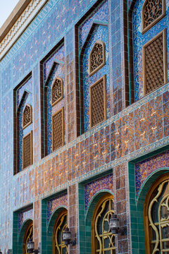 Mosque in Colorful Mosaic, Islamic Architecture, Doha, Qatar
