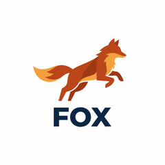 Obraz premium This vibrant image showcases a stylized fox in motion, representing agility and cleverness, suitable for branding in creative fields such as design or marketing.