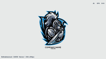 Esport mascot logo badge vector illustration © Effort less