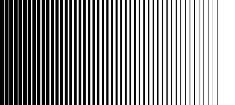 Abstract vertical black to white stripes gradient pattern background