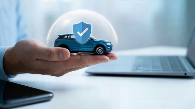 insurance, car, policy, coverage, claim, A miniature car with an umbrella on insurance documents symbolizes car insurance policy, financial protection, and risk coverage for vehicles and drivers.