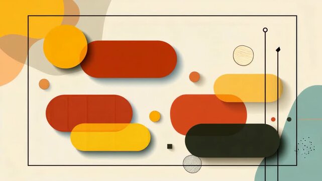 Abstract geometric background with smooth curved shapes in a minimal clean style. Modern design template suitable for presentation, banner, poster, or digital creative layout.