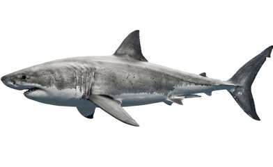 Fototapeta premium shark isolated on white background