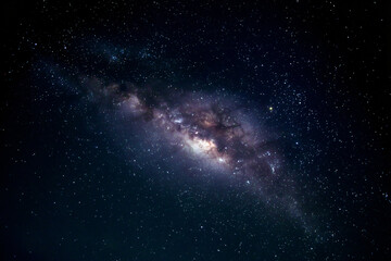 Fototapeta premium A mesmerizing view of the galaxy filled with stars and cosmic dust.
