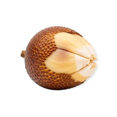 Fototapeta premium Halved Chestnut with Edible Seed and Brown Textured Shell