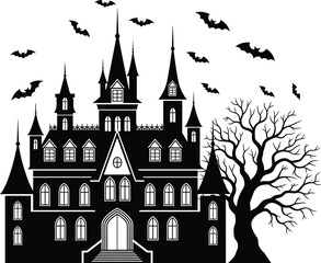 Obraz premium Large, collection, of, eighteen, diverse, black, tree, silhouettes, isolated, on, white, background, vector, set, for, nature, forest, landscape, design, elements,