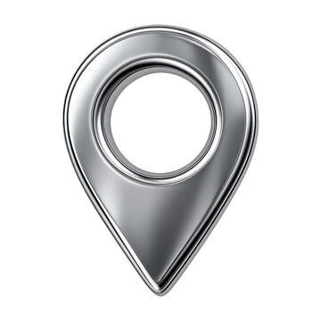 PNG Metallic location pin icon
