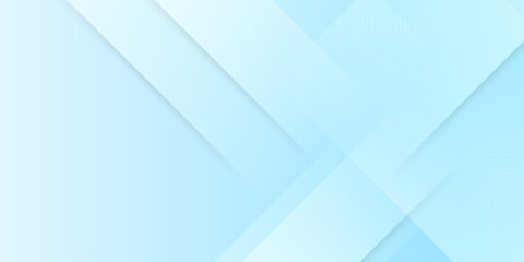Obraz premium Abstract geometric background with soft light blue and white gradients, representing modern design and technology themes