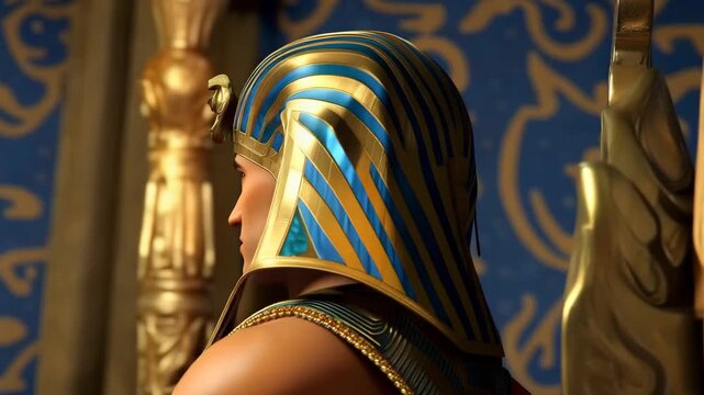 A New King Rises and Leads the Egyptian Nation. Biblical Illustration