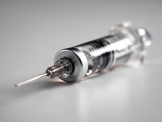 Injection Syringe Macro Shot