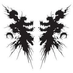 Abstract Black Metal Style Splatter Art for Music Band and Streetwear Design © AbdullahAlMahmud