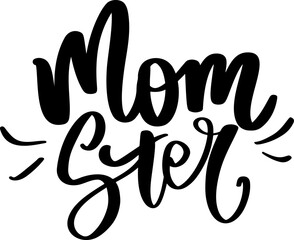 Fototapeta premium Halloween lettering phrase. Hand drawn spooky typography vector.