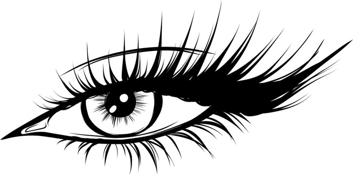 Eye Eyeliner Eyelashes Extension