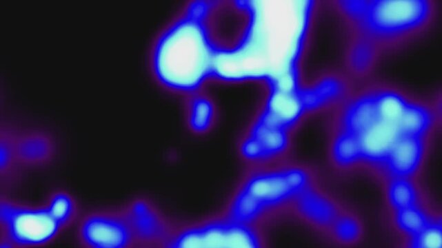 Abstract blue light pulses against a deep black void. Soft glows shift like living energy across the frame