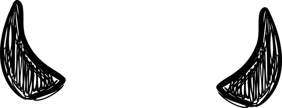 Devil Horns Scribble