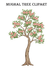 Obraz premium Mughal Tree Clipart vector illustration 