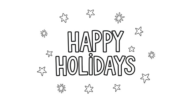 Holiday Greeting Card Design Template.