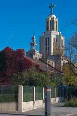 St. Stanislaus Kostka Church in Krakow, modernist architecture in Debniki district   Kościół św. Stanisława Kostki w Krakowie, architektura modernistyczna na Dębnikach © Maciej