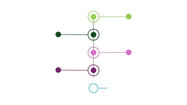 vertical business timeline infographic