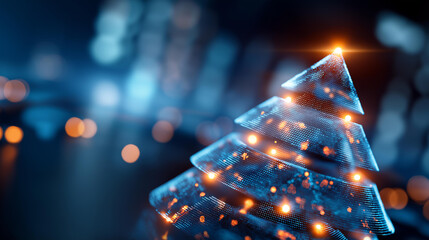 Plakat Abstract bright visualization of a financial fraud and Ponzi scheme investigation concept a glowing transaction pyramid diagram with flagged fraudulent node indicators collapsing