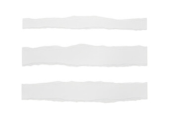 Fototapeta premium Three minimalist horizontal white stripes on a plain background isolated on transparent background, png