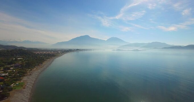 aerial footage of mediterranean beaches and bays gocek fethiye turkey