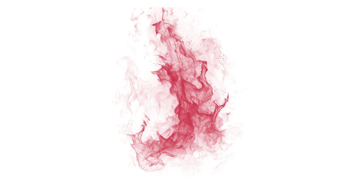 Red smoke abstract wisps floating in a crimson flame design over a dark black pure isolated backdrop for modern visuals