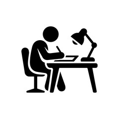 Fototapeta premium Freelance Writer Content Creator Icon