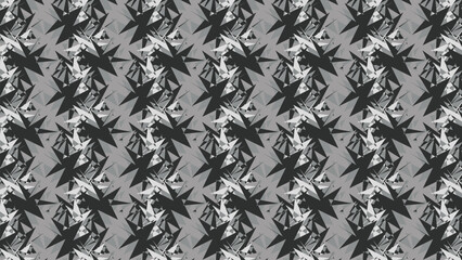 Fototapeta premium Abstract silver metallic crumpled foil texture with seamless lines forming a cold frosty gray background pattern