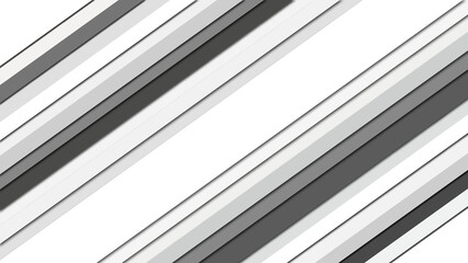 Obraz premium Stacked metallic silver and white corrugated roofing sheets in parallel alignment