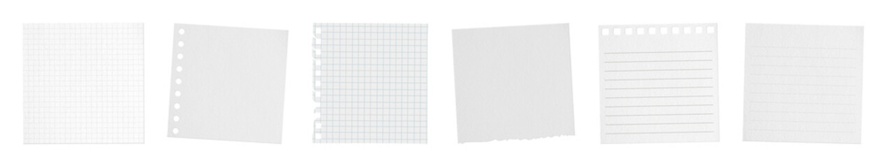 Naklejka premium PNG Variety of blank paper sheets on transparent background