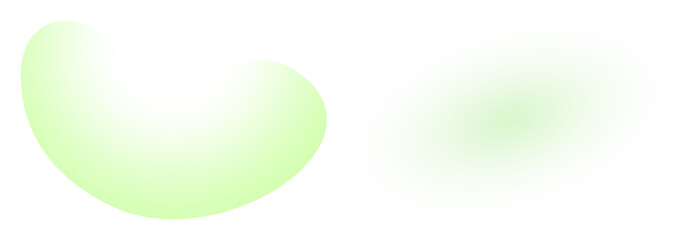 Fototapeta premium PNG Abstract green shapes design on transparent background