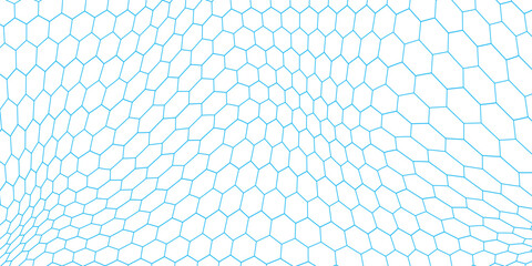 Fishing or soccer net. Repeated hexagon pattern. Black wired mesh texture isolated on white background. Metallic or fabric fence, cage or lattice structure. Vector graphic Illustration. © suprikacenhk