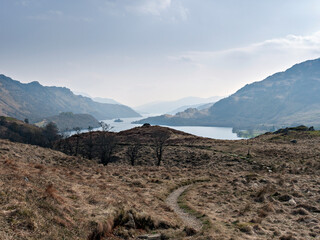 Looking south from the West Highland Way to the hillock of Cnap Mor and beyond to it's celebrated view down Loch Lomond. Southern Highlands of Scotland. © David
