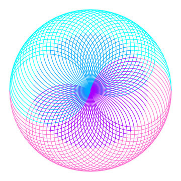 abstract 3D colorful circles