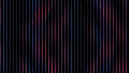 Fototapeta premium Dark Abstract Neon Vertical Light Lines Background with Blue and Pink Glowing Gradient Stripes on Black Modern Futuristic Technology Design