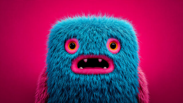 Monstre amusant en peluche