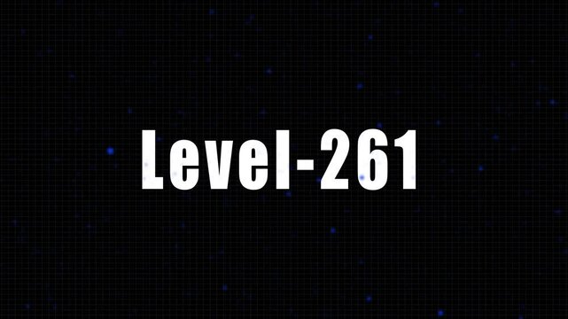 Ultimate Level 261 Gaming Achievement Unlock Featuring A High Tech Digital Matrix Background With Glowing Green Particles For Streamers
