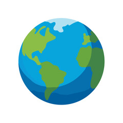 Fototapeta premium Flat Earth Globe Illustration Vector Design for Education