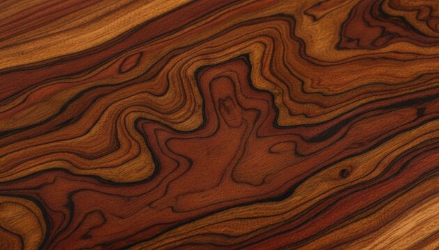 Exotic cocobolo wood grain texture with deep swirling patterns