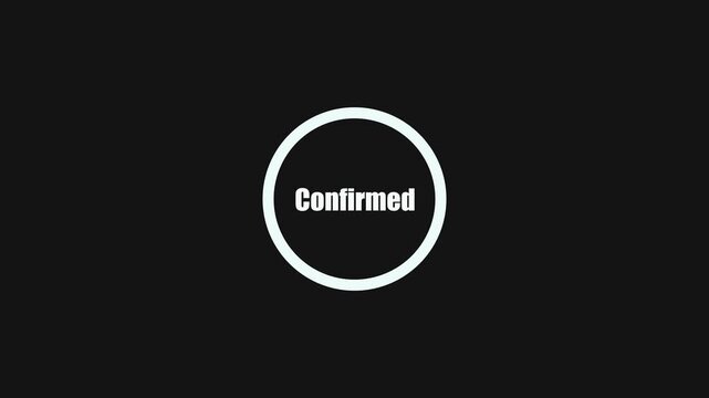 White Checkmark in Circle on Black Background Symbolizing Confirmation and Approval check mark tick mark.